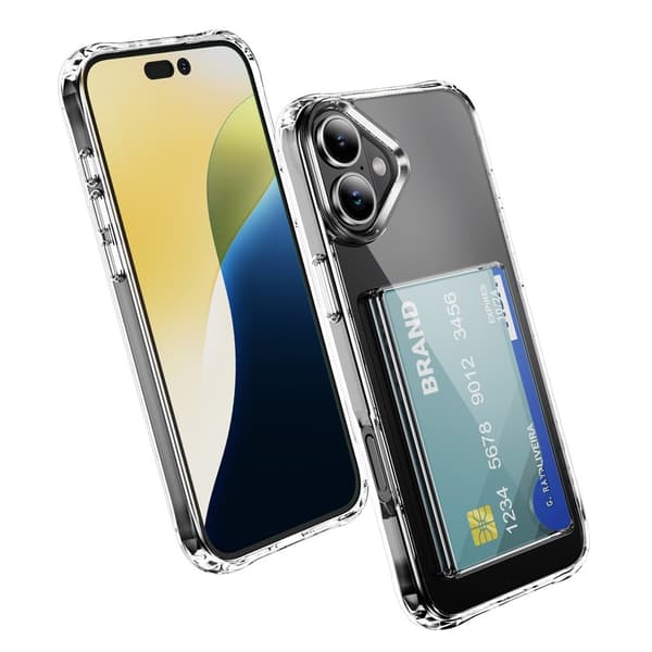 Skal Kortfack iPhone 17 Genomskinlig