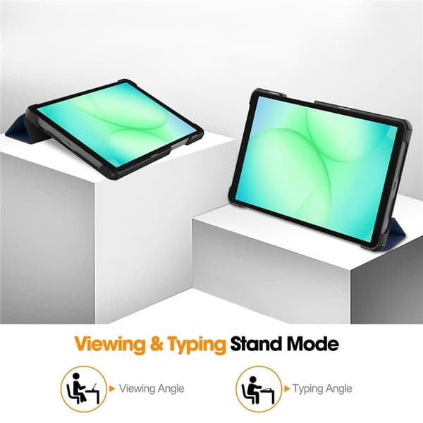 Samsung Galaxy Tab A11 Fodral Tri-fold Blå