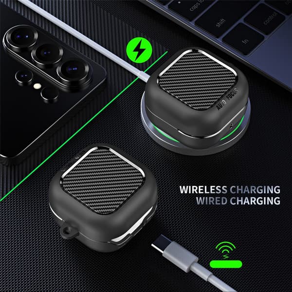 Carbon Case Samsung Galaxy Buds 4 Svart