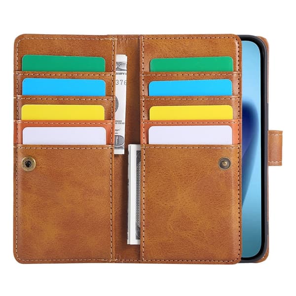 Plånboksfodral Multi-Slot iPhone 17 Pro Cognac
