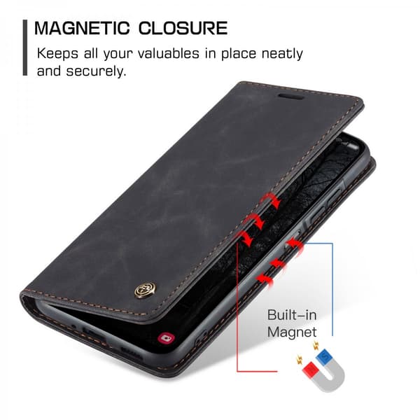 CaseMe Slim Plånboksfodral Samsung Galaxy A37 Svart
