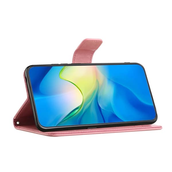 Läderfodral Fjärilar Google Pixel 10a Rosa