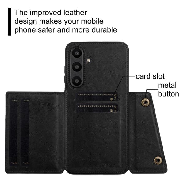 Skal Med Plånbok Samsung Galaxy A36 Svart