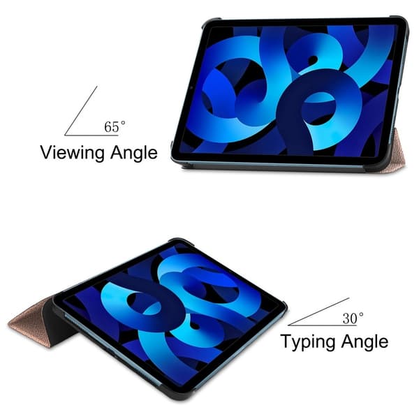 Apple iPad 11 11th Gen (2025) Fodral Tri-fold Roséguld