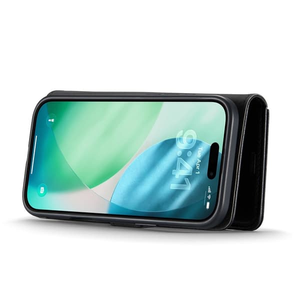 DG.MING 2-in-1 Magnet Wallet iPhone Air Black