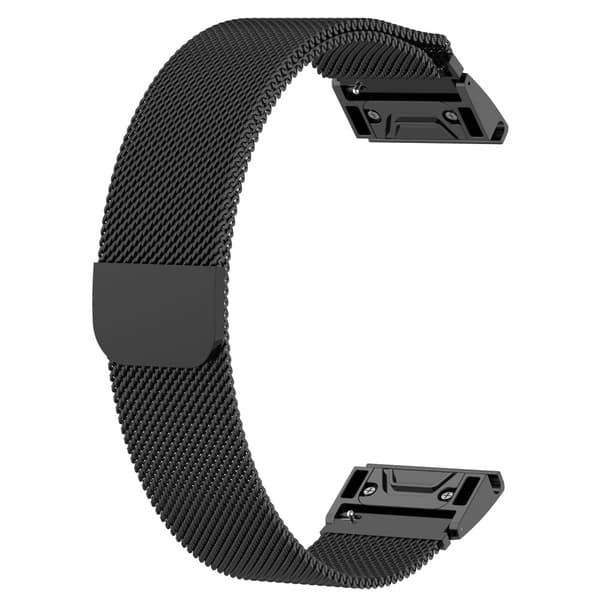 Milanese Loop Armband Garmin Fenix 7X Pro Svart