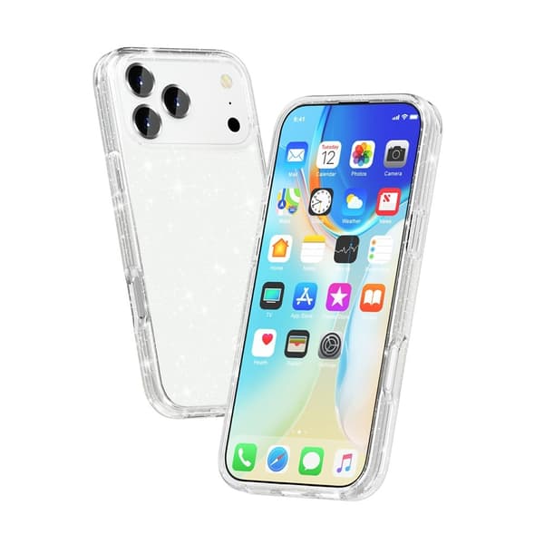 iPhone 17 Pro Skal Glitter Transparent
