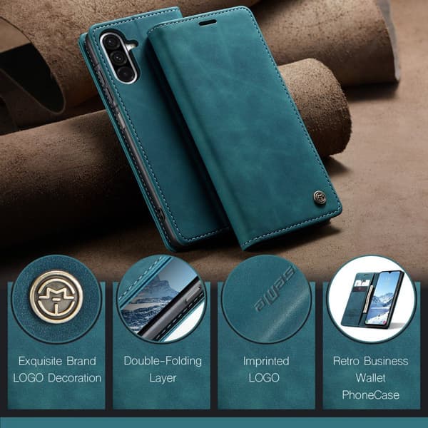 CaseMe Slim Plånboksfodral Samsung Galaxy A17 Blå
