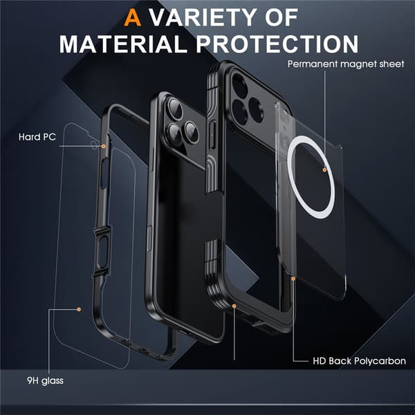Ultra Full Protection MagSafe Case iPhone 17 Pro Black