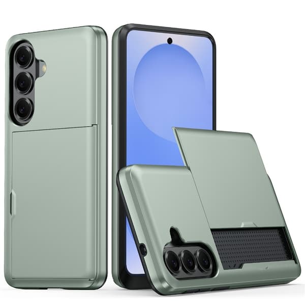 Samsung Galaxy A57 Skal Kortfack Grön