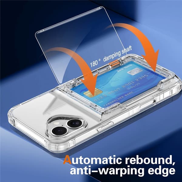 Skal Kortfack Kickstand iPhone 17 Transparent