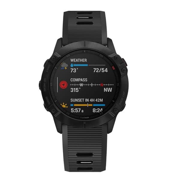Silikonarmband Garmin Fenix 7X Pro Svart