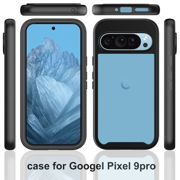 360 Full Cover Edge Case Google Pixel 10 Svart