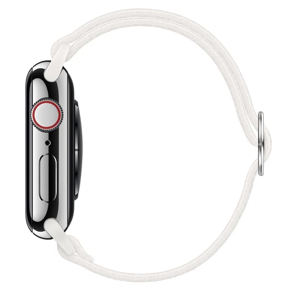 Elastiskt Nylonarmband Apple Watch Series 11 46mm Vit