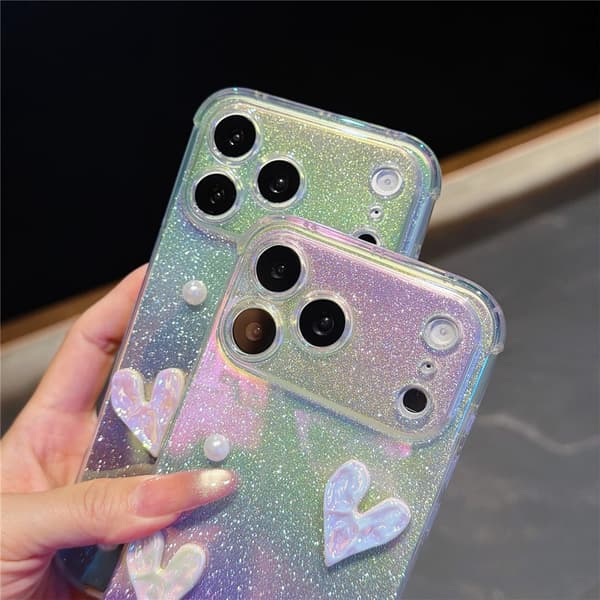 Mobilskal Glitter till iPhone 18 Pro Max Guld