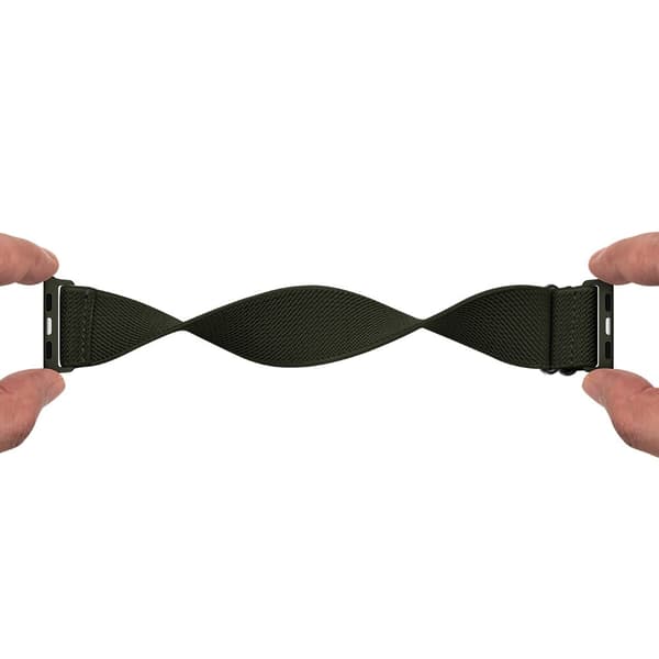 Elastiskt Nylonarmband Apple Watch Series 11 42mm Grön