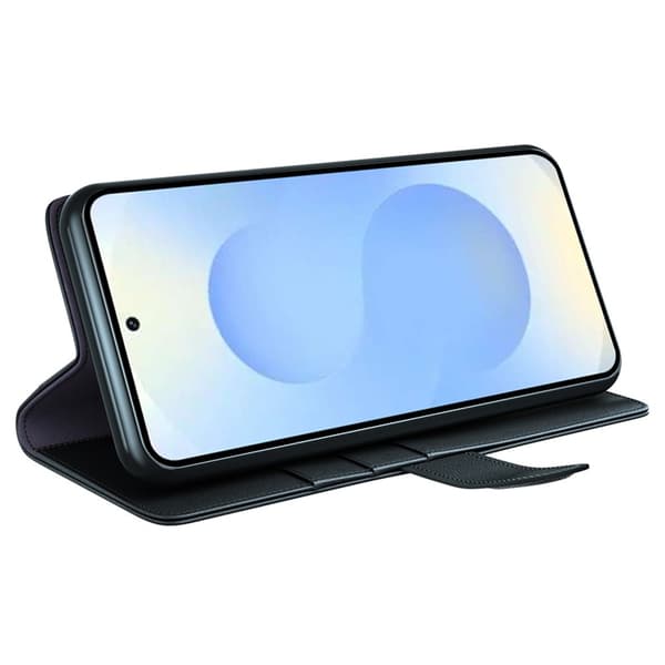 Äkta Läderfodral Samsung Galaxy S26 Plus Svart