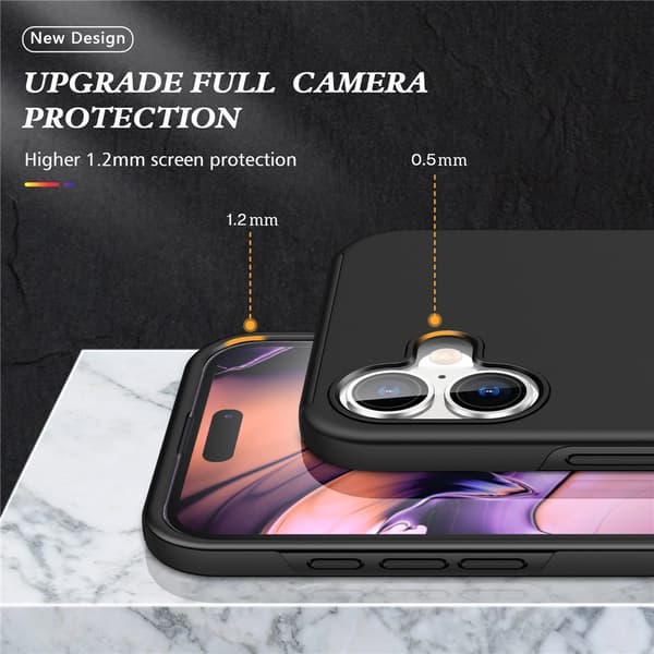 iPhone 17 Skal Med Magnetisk Ringhållare Svart