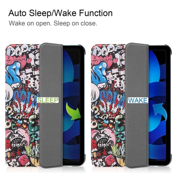 Apple iPad 11 11th Gen (2025) Fodral Tri-fold Graffiti