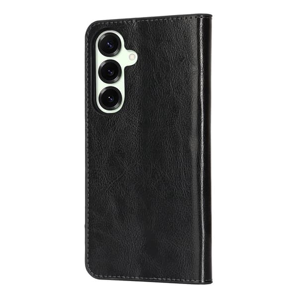 Mobilfodral Samsung Galaxy S26 Äkta Läder Svart