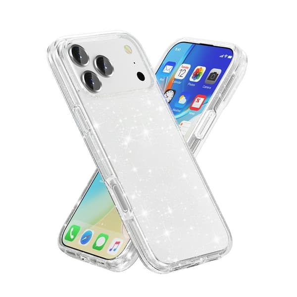 iPhone 17 Pro Skal Glitter Transparent