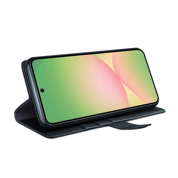 Äkta Läderfodral Samsung Galaxy A57 Svart