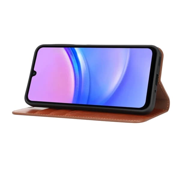Mobilfodral Samsung Galaxy A17 Äkta Läder Brun