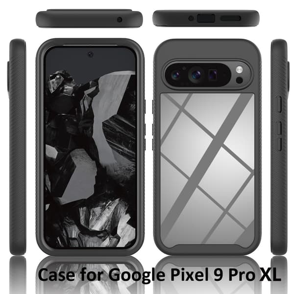 360 Full Cover Edge Case Google Pixel 10 Pro XL Svart