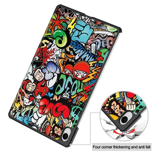 Samsung Galaxy Tab S11 Fodral Tri-fold Graffiti