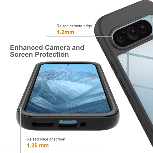 360 Full Cover Edge Case Google Pixel 10 Svart