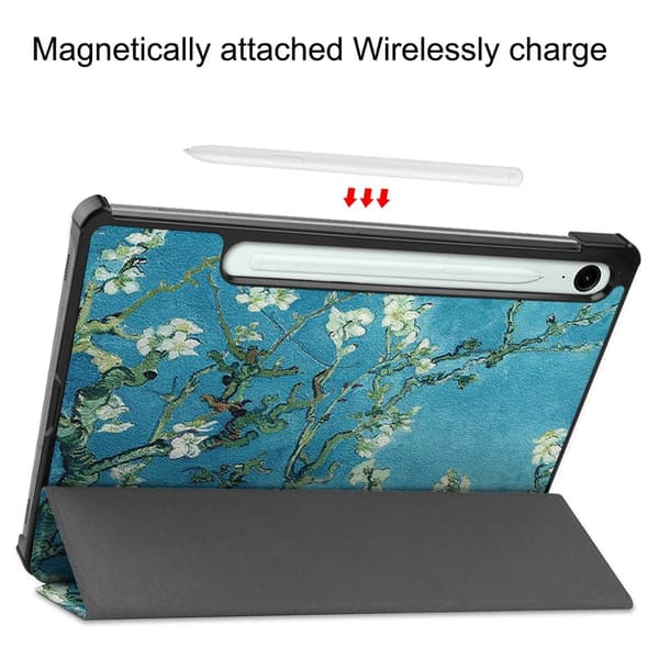 Samsung Galaxy Tab S10 Lite Fodral Tri-fold Körsbärsblommor