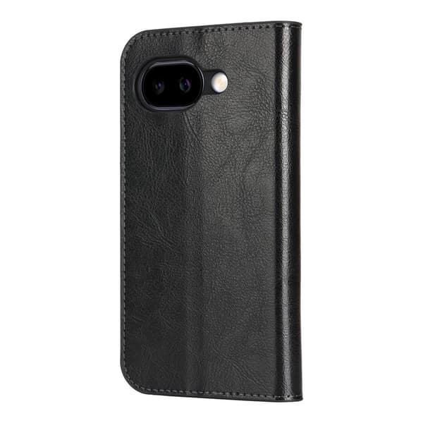Mobilfodral Google Pixel 10a Äkta Läder Svart