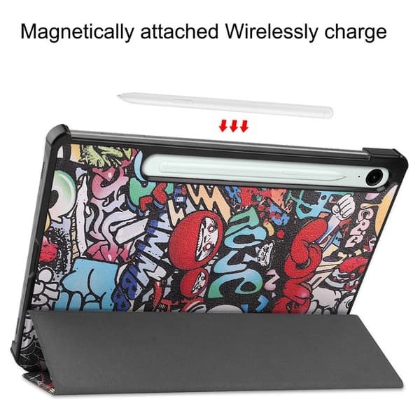 Samsung Galaxy Tab S10 Lite Fodral Tri-fold Graffiti