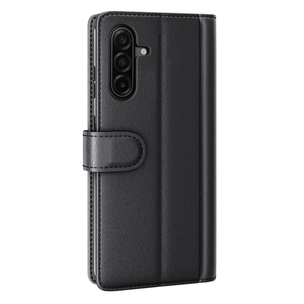 Äkta Läderfodral Samsung Galaxy A37 Svart