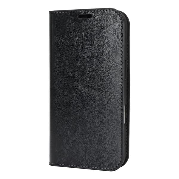 Mobilfodral iPhone 17 Pro Äkta Läder Svart