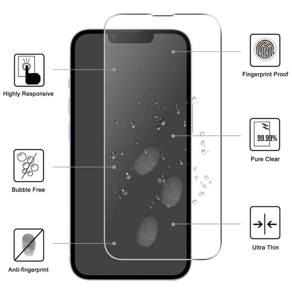 iPhone 16e Skärmskydd Härdat Glas 0.3mm