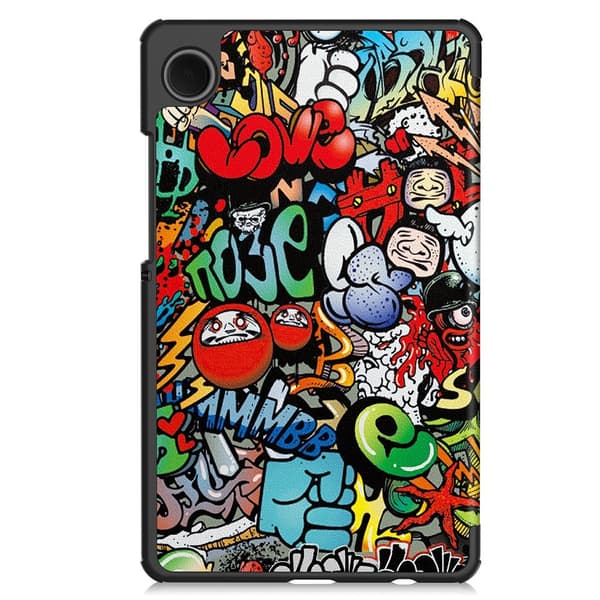 Samsung Galaxy Tab A11 Fodral Tri-fold Graffiti