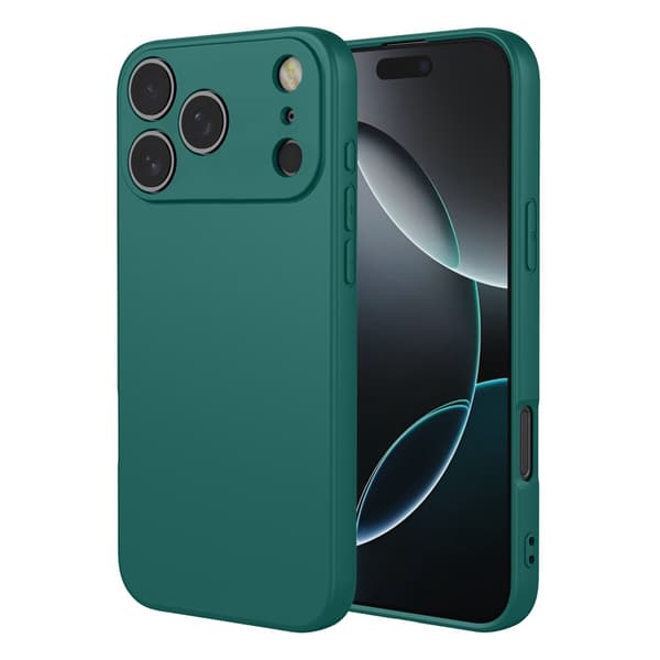 Silikonskal till iPhone 18 Pro Max Mörkgrön