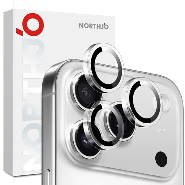 NORTHJO Linsskydd iPhone 17 Pro Max Härdat Glas Genomskinlig