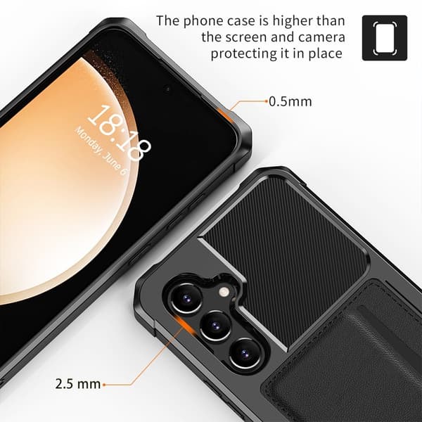 Armor Card Case Galaxy S24 Plus Svart