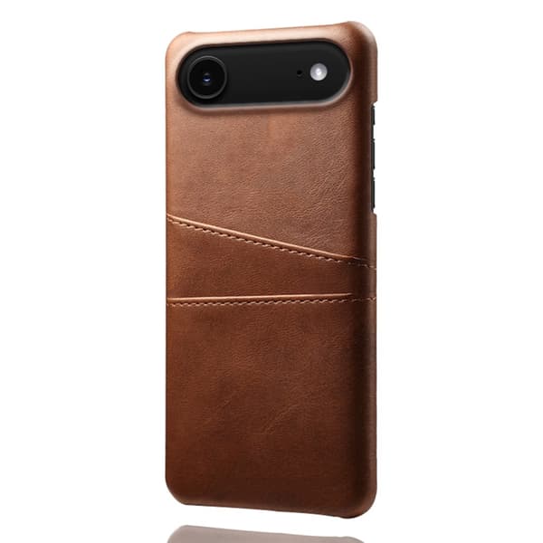 Läderskal Med Kortfack iPhone Air Brun