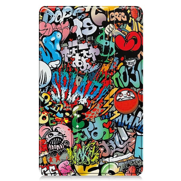 Samsung Galaxy Tab A11 Fodral Tri-fold Graffiti