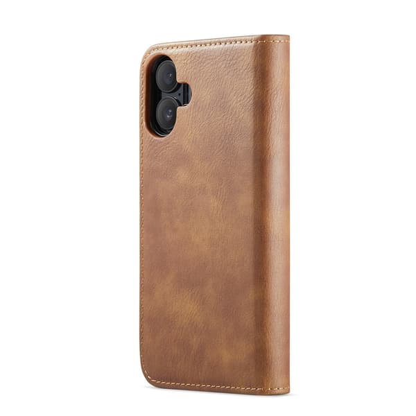 DG.MING 2-in-1 Magnet Wallet iPhone 17 Cognac