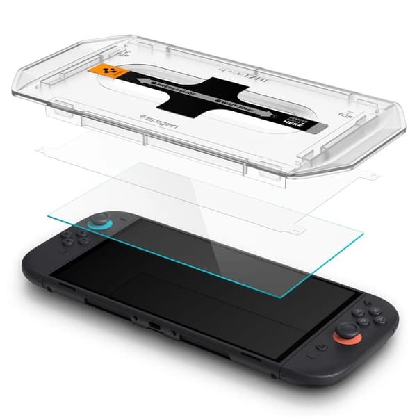 Spigen Nintendo Switch 2 Screen Protector GLAS.tR EZ Fit 2-Pack