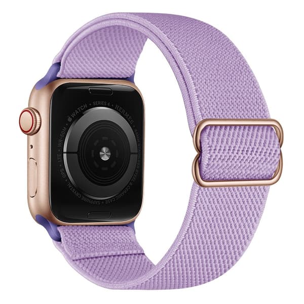 Elastiskt Nylonarmband Apple Watch Series 11 46mm Lila