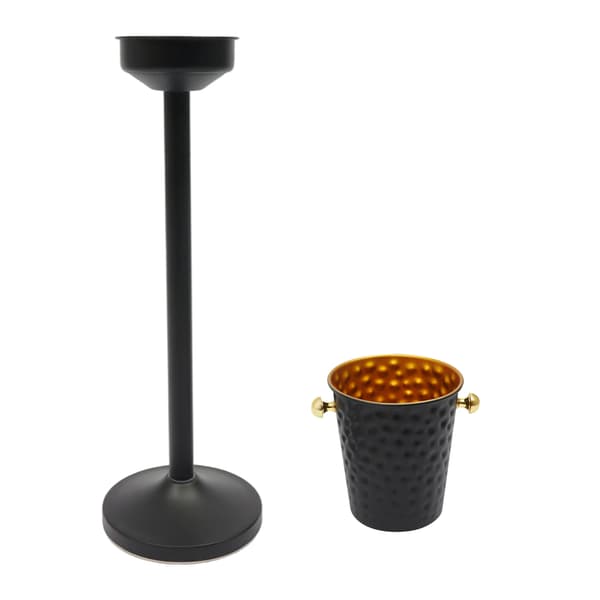 Isebalje med stativ, 5L kapacitet, moderne design,sort