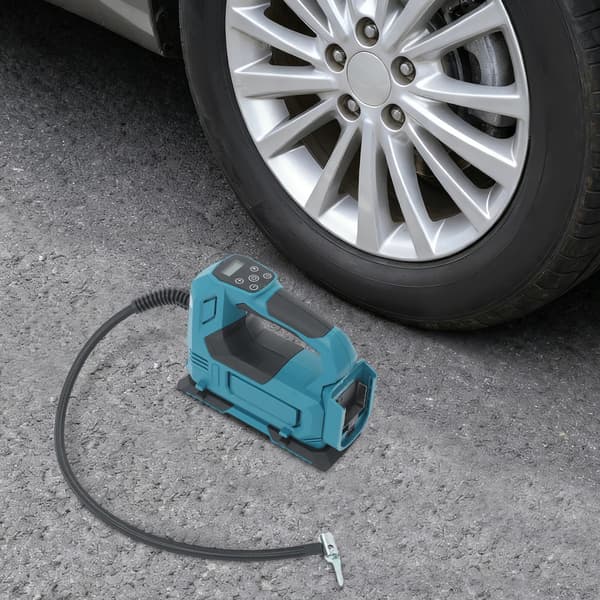 Luftpump, 450 PSI, Sladdlös och Smart Övervakning,blå