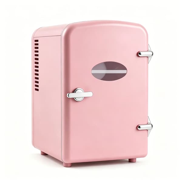 Mini Kyl, Kompakt Storlek, Multifunktionell Förvaring,Rosa