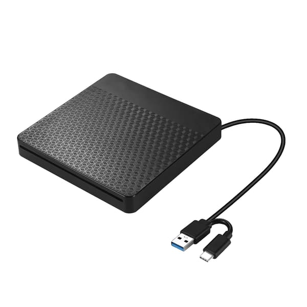 Extern CD/DVD-enhet, USB 3.0 datatransferhastighet, kompatibel med olika operativsystem
