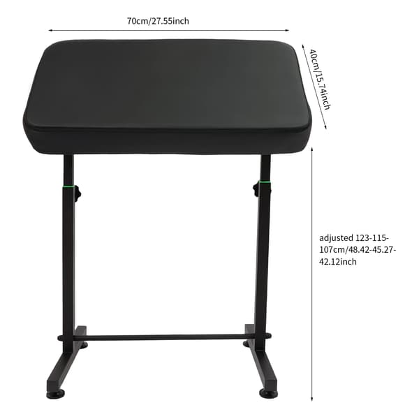 Armlæn, Justerbar Højde, Kraftig Design,sort